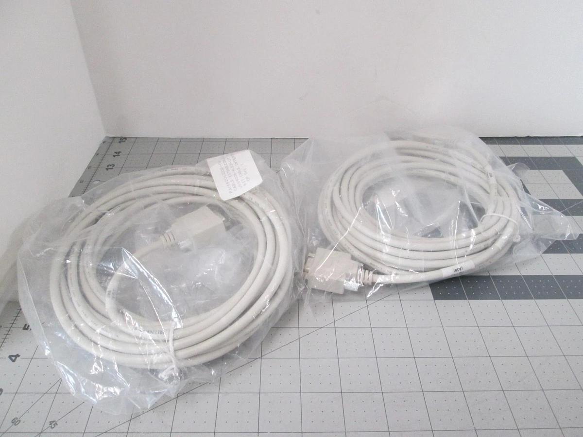 MC Electronics, 2013812-001, Cable Extension, 25',D-Sub9, M-F, New, Lot of 2