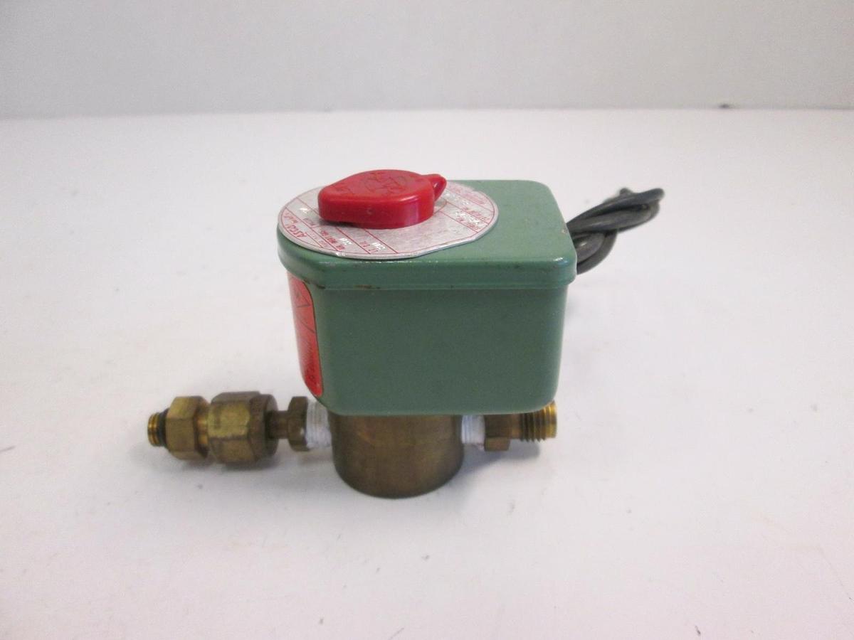 Used Asco 8262C2 Red Hat Solenoid Valve, 1/8", 24 VDC, Used