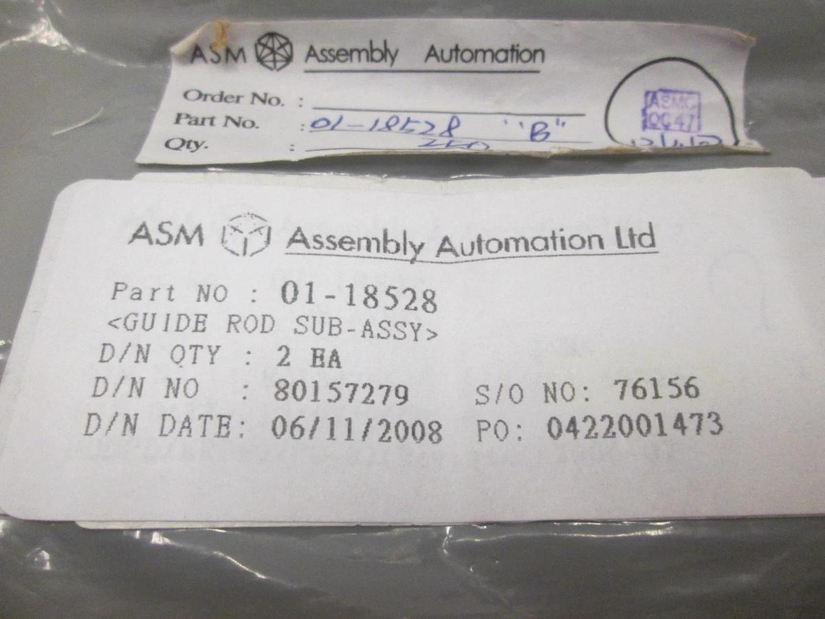 ASM, Guide Rod Sub-Assy, 01-18528, New, Lot of 2