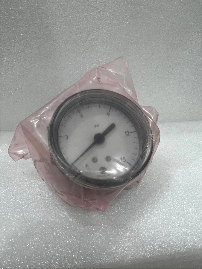Used USG Pressure Gauge, No: 37325, 0-15 psi, New