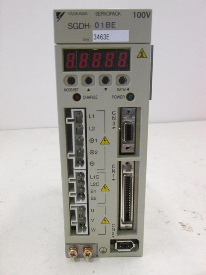 Used Yaskawa, Servopack, Motor Driver, SGDH-01BE, 100-115V, 50/60Hz, Used