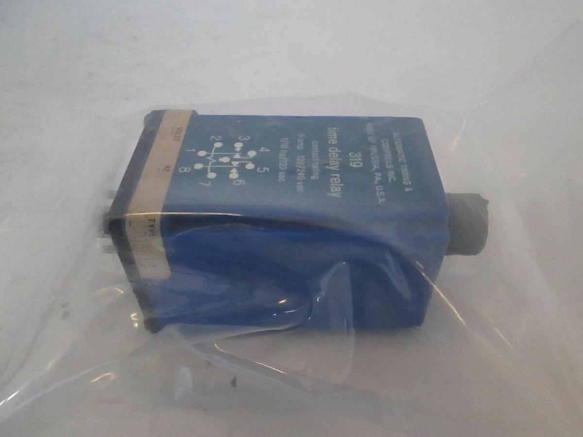 Used ATC 319 Time Delay Relay 5 Amp 120/240 VAC, Used