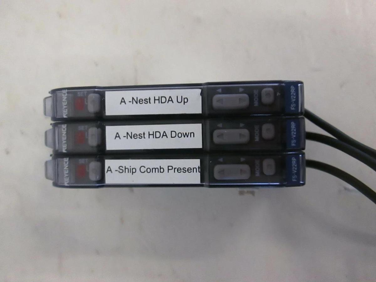 Used Keyence, Fiber Optic Amplifier, FS-V22RP, Used, Lot of 3