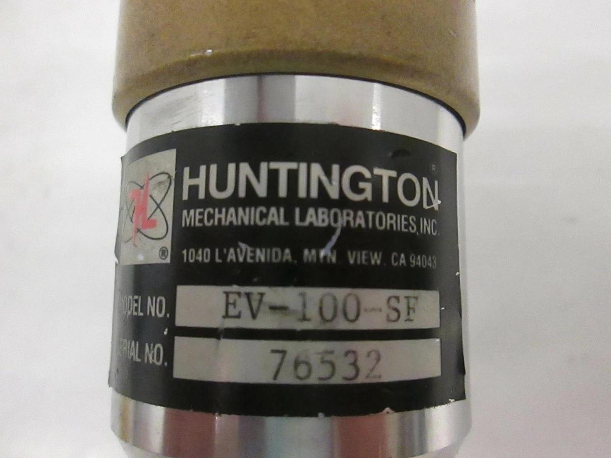 Used Huntington EV-100-SF Vacuum Valve w/ VF25, Tee Fitting, Used