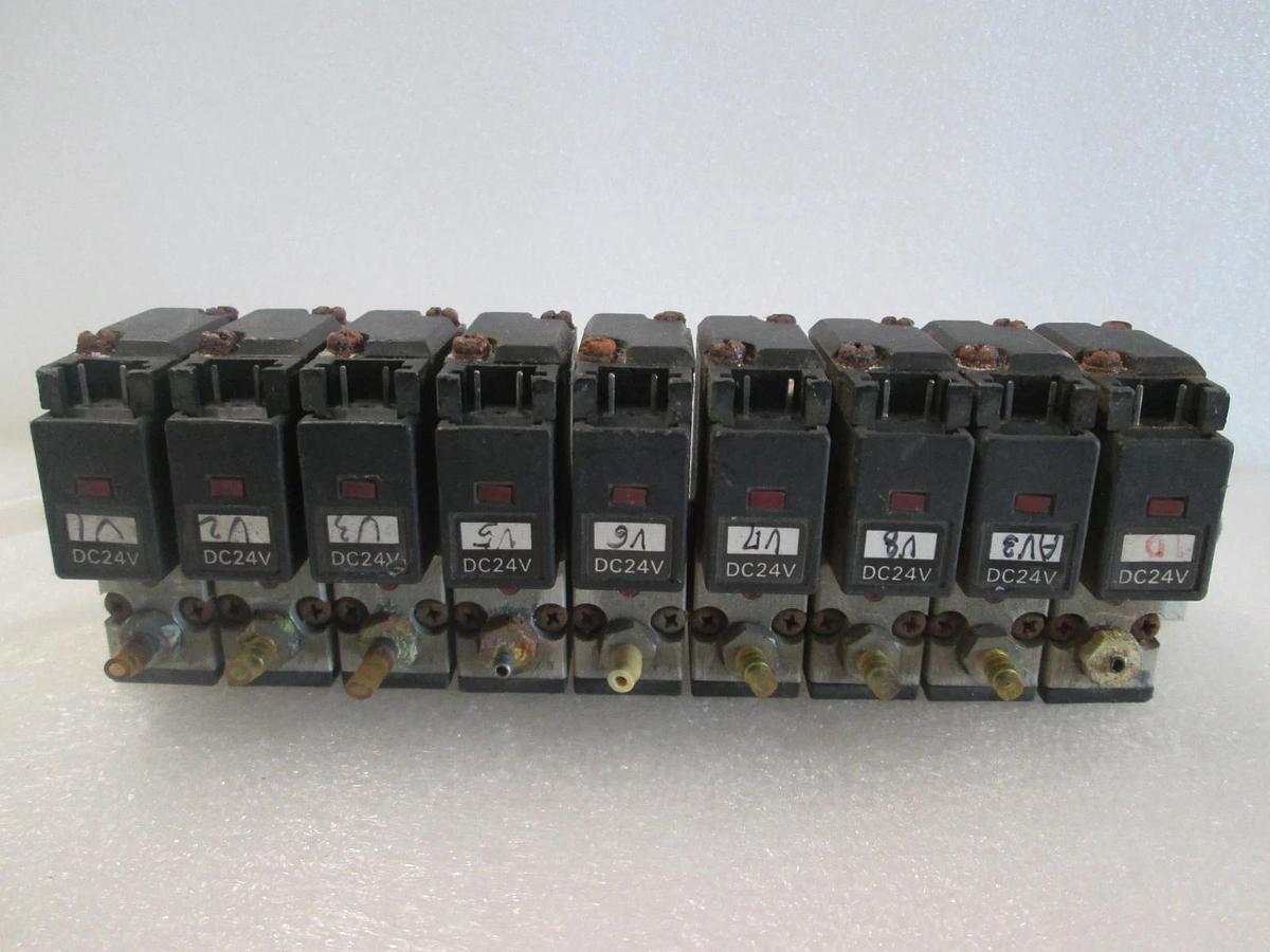 Used Koganei, 030E1, Solenoid Valve Block Assy, 9 Valve, Used