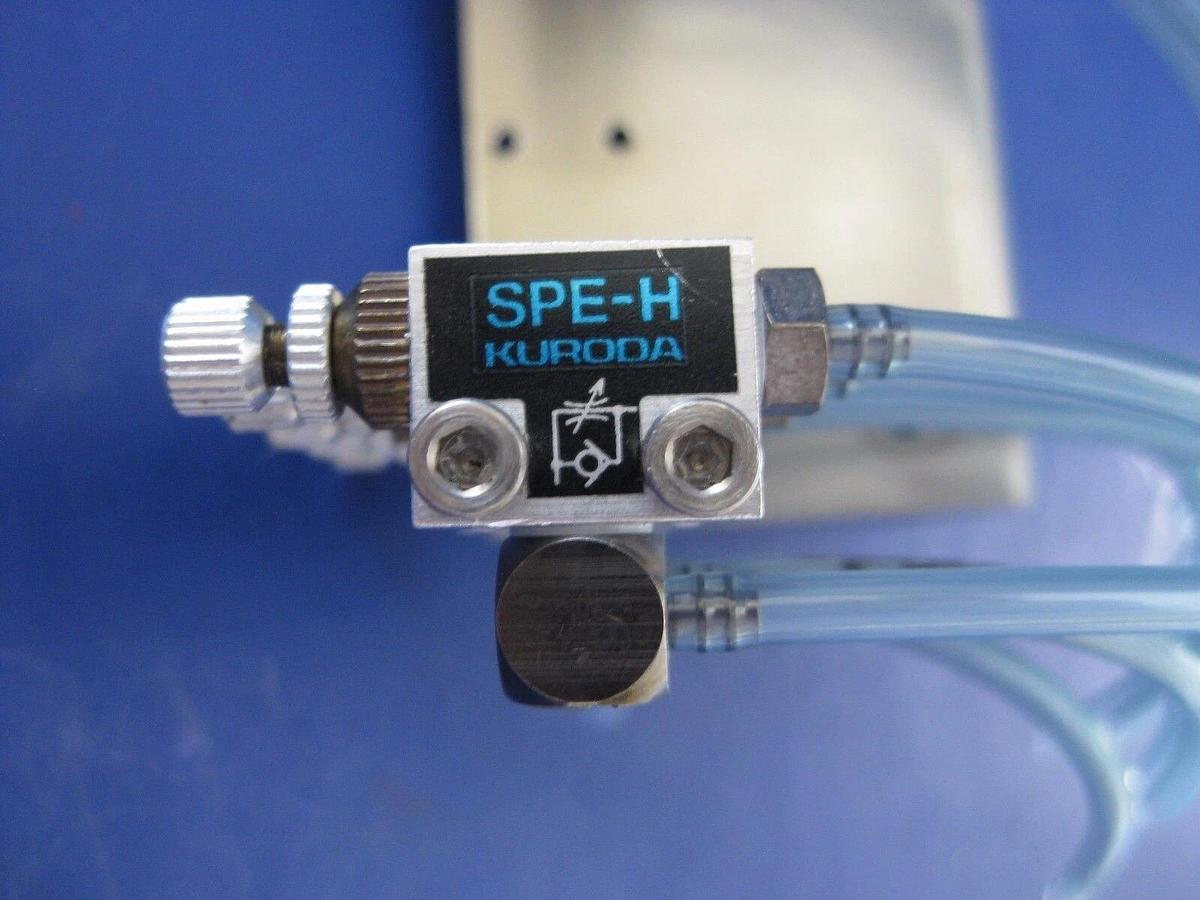 Kuroda SPE-H Flow Control Valve Assembly with 10 Elbow Valves, Used
