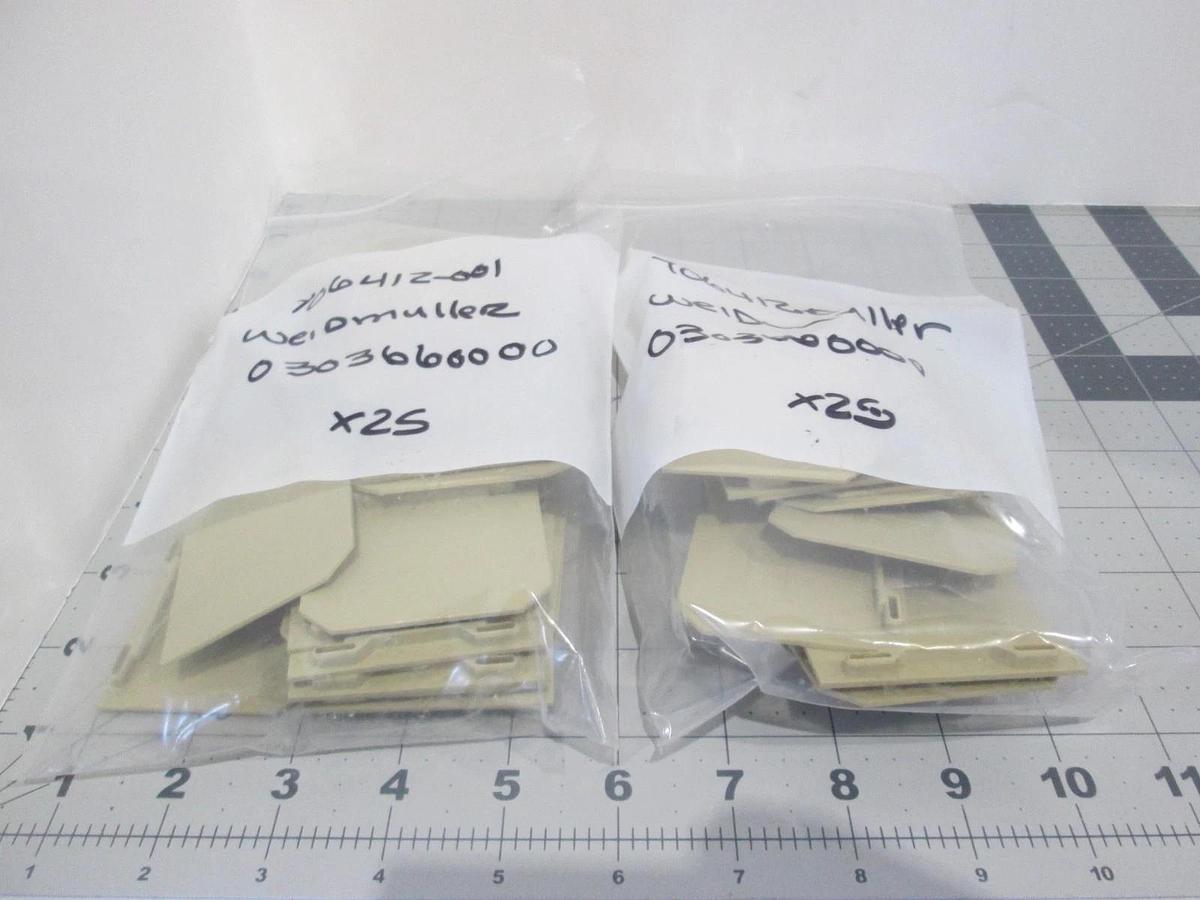 Weidmuller, 0303660000, Terminal Block End Plate, New, Lot of 50