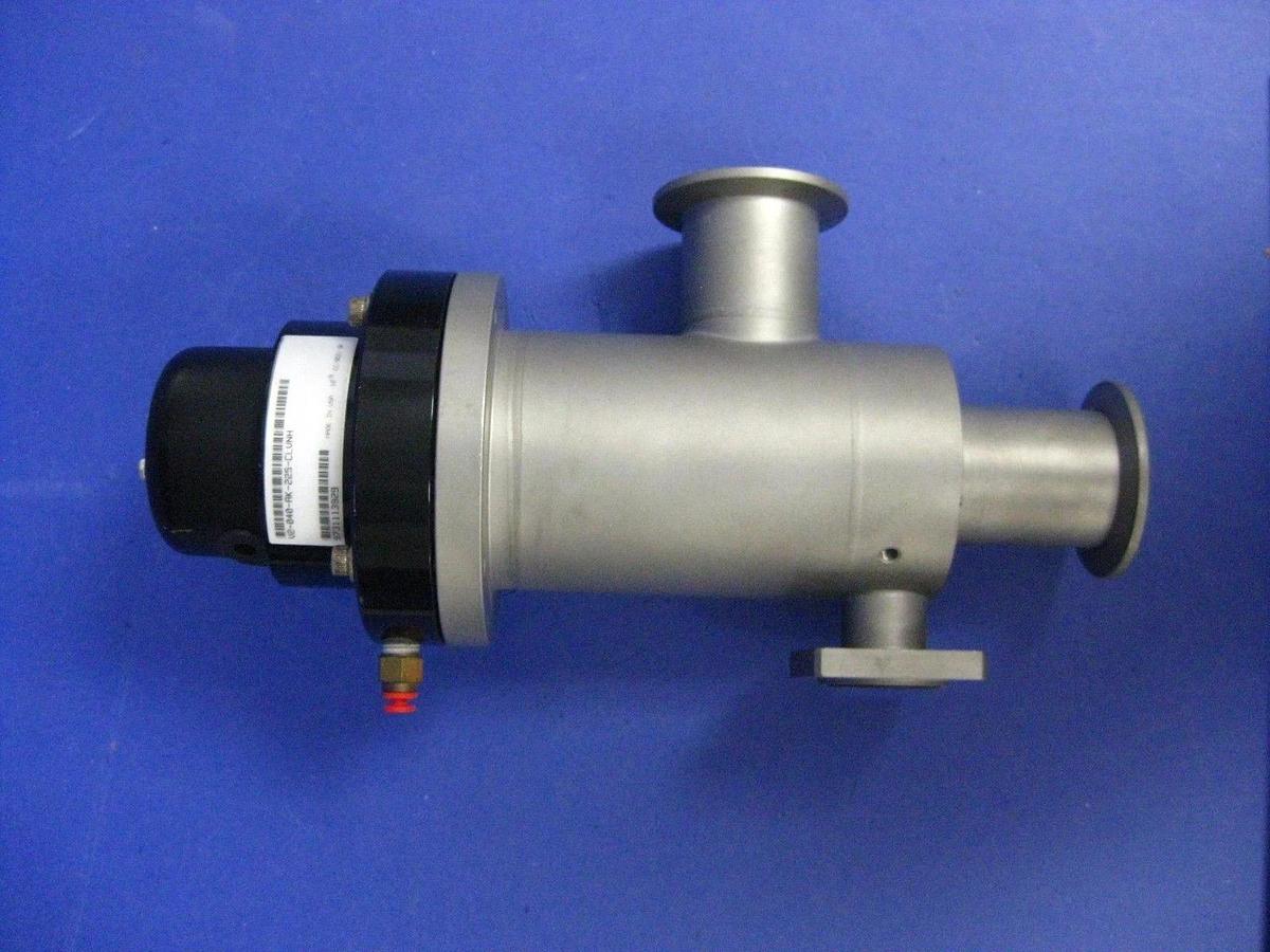 Used MKS HPS V2-040-AK-225-CLVNH 2-Stage Vacuum Valve, Right Angle, for parts