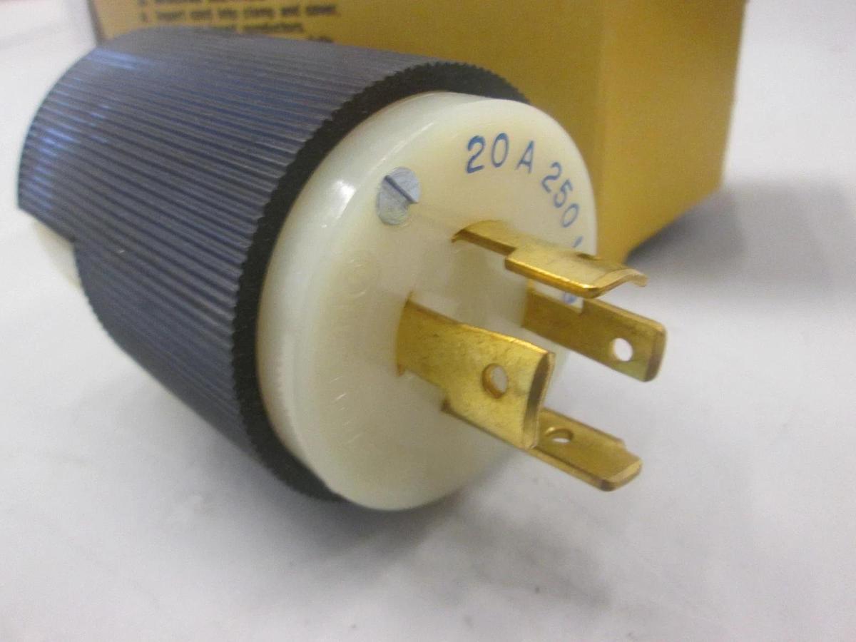 Hubbell, One 2421, Insulgrip Twist-Lock Cap, 3 Pole, New