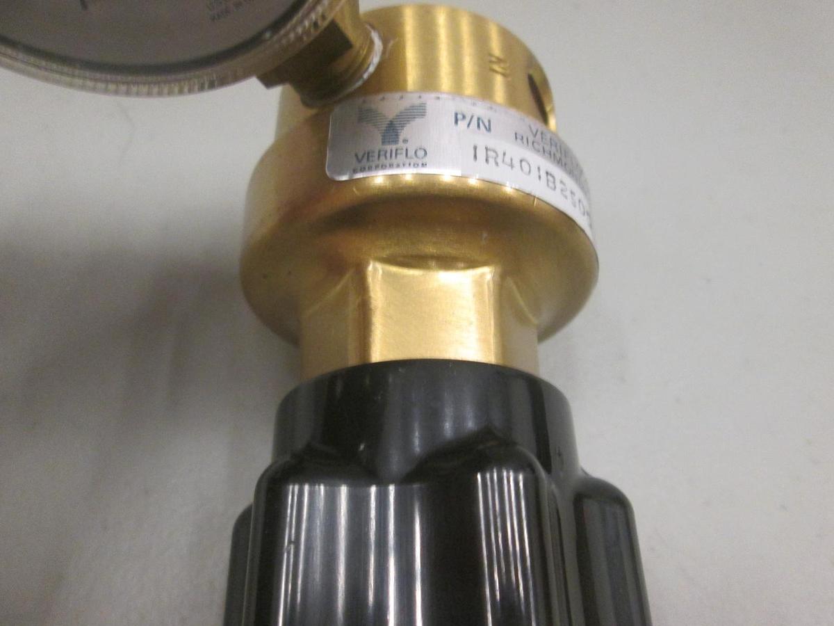 Used Veriflo, IR401B250G, General Purpose Regulator w/ 0-100PSI USG Gauge, Used