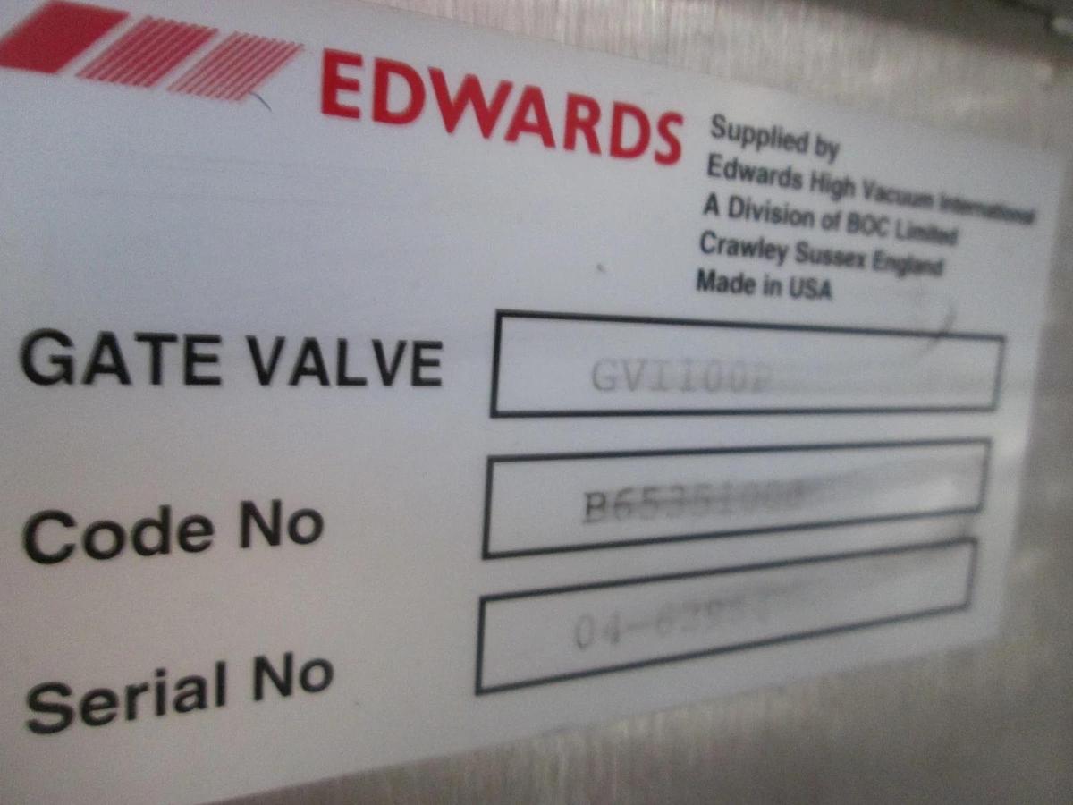 Used Edwards, Gate Valve GVI100P Assy w/ PV25MKS High Vacuum Int, Used