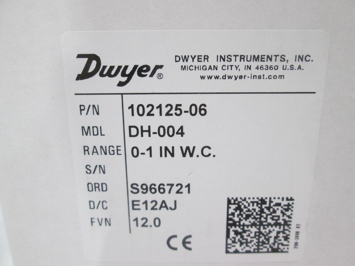 Used Dwyer, DH-004, Digihelic, 0-1 In W.C., New