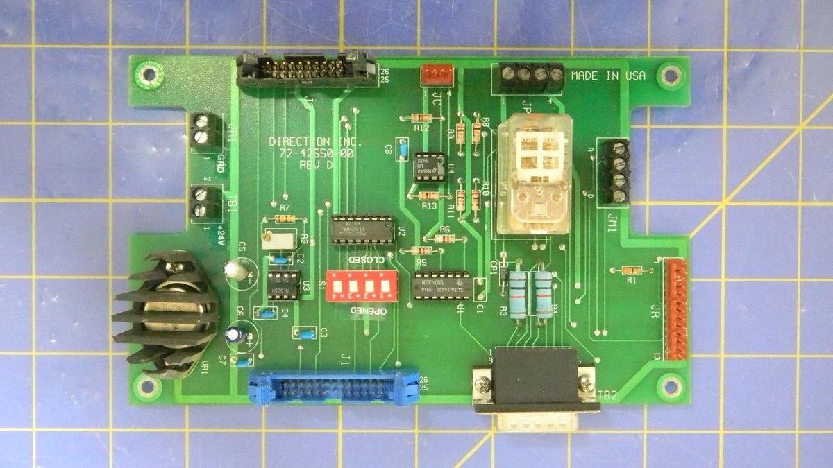 Used Direction Inc. 72-42550-00 Rev D, PCB Assembly, Working When Removed