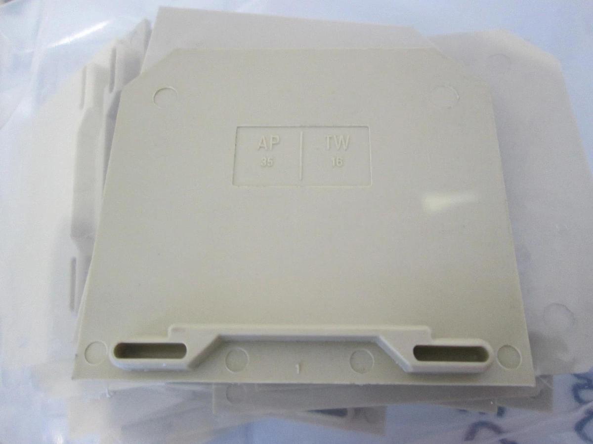 Weidmuller, 0303660000, Terminal Block End Plate, New, Lot of 50