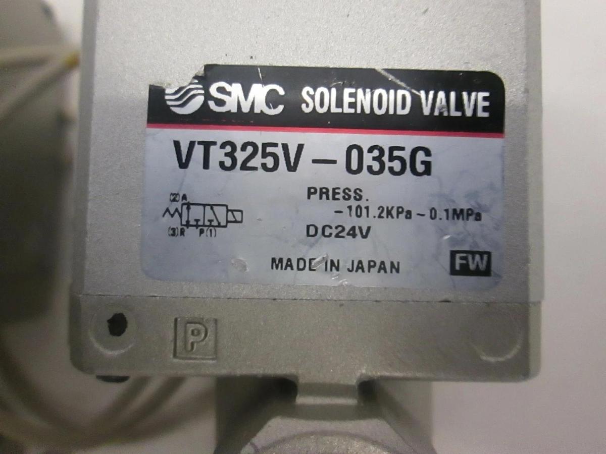 Used SMC, Solenoid Valve, VT325V-035G, Used, Lot of 2