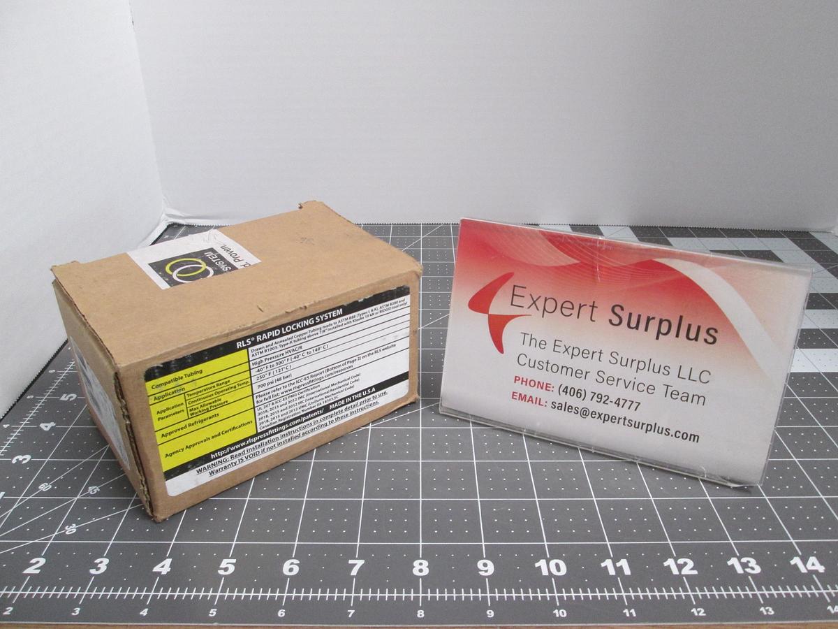 RLS LR90 1/4"OD Copper Press 90 Elbow Cup x Cup Lot Of 10 NIB