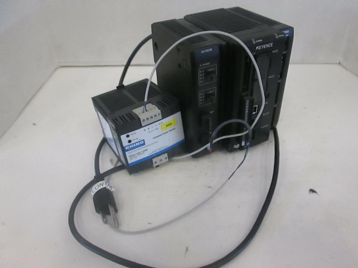 Used Keyence Multi Camera Imaging XG-7002 w/ PSP24-120S Supply and CA-DC21E, Used