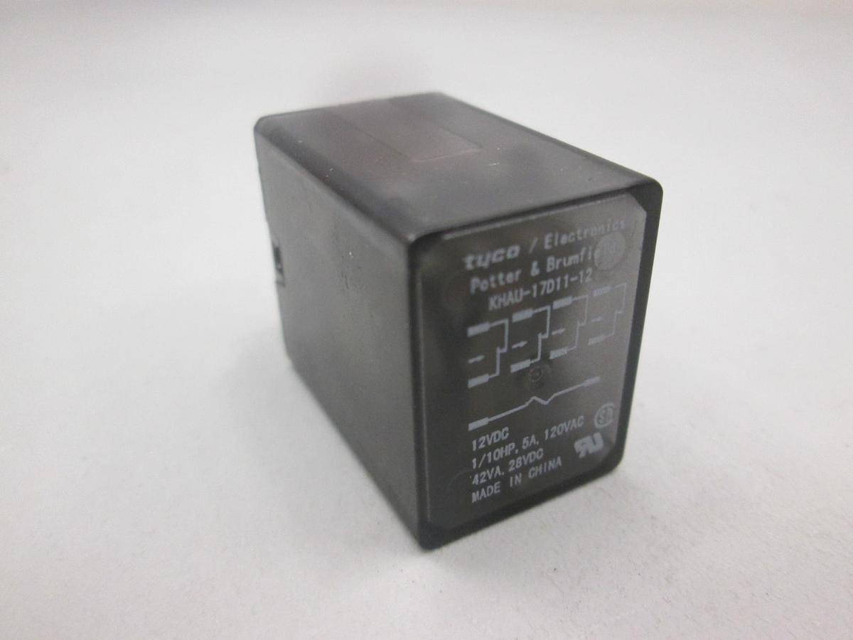 Used Potter & Brumfield, KHAU-17D11-12, 12VDC Relay, Used