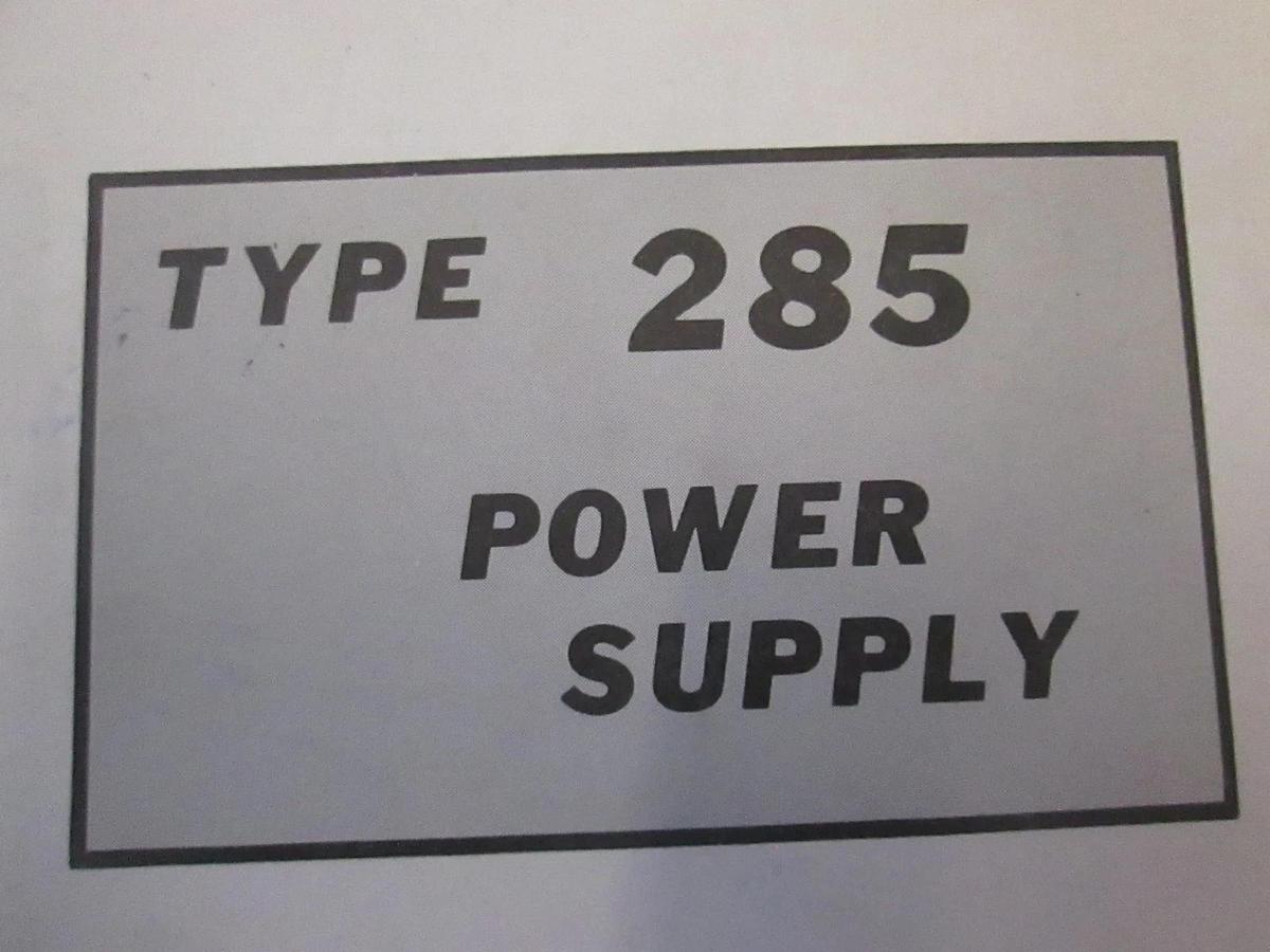 Used Tektronix Type 285 Power Supply Instruction Manual, Used
