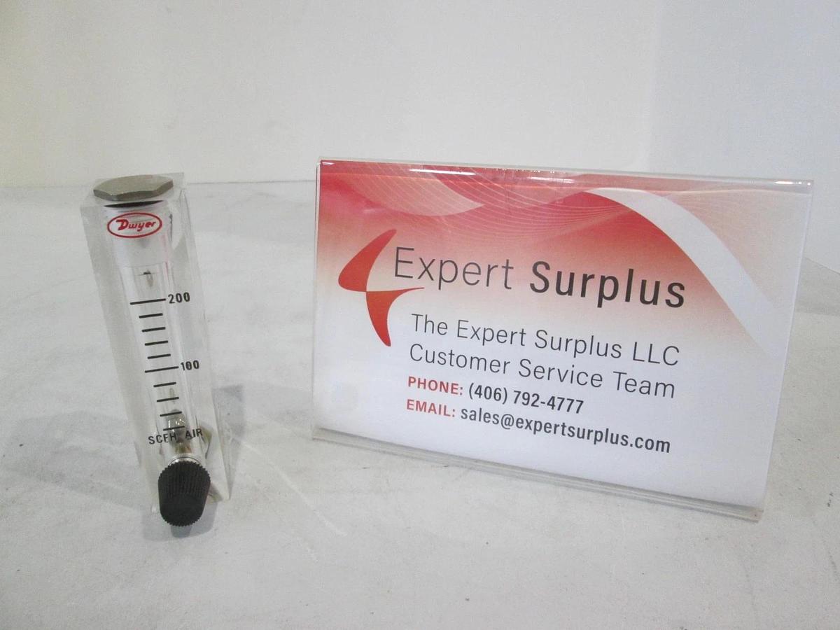 Used Dwyer, VFA-9-BV, Visi-Float, 0-200 SCFH Air, Flowmeter, Used