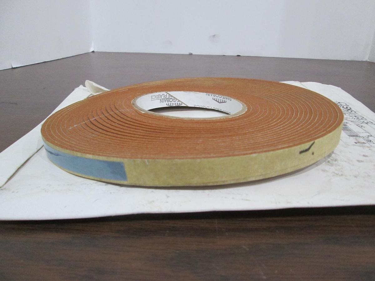 Saint Gobain, 1/2 x 3/32 x 10 Yards, 100S Strip-N-Stick Gasket Tape, New
