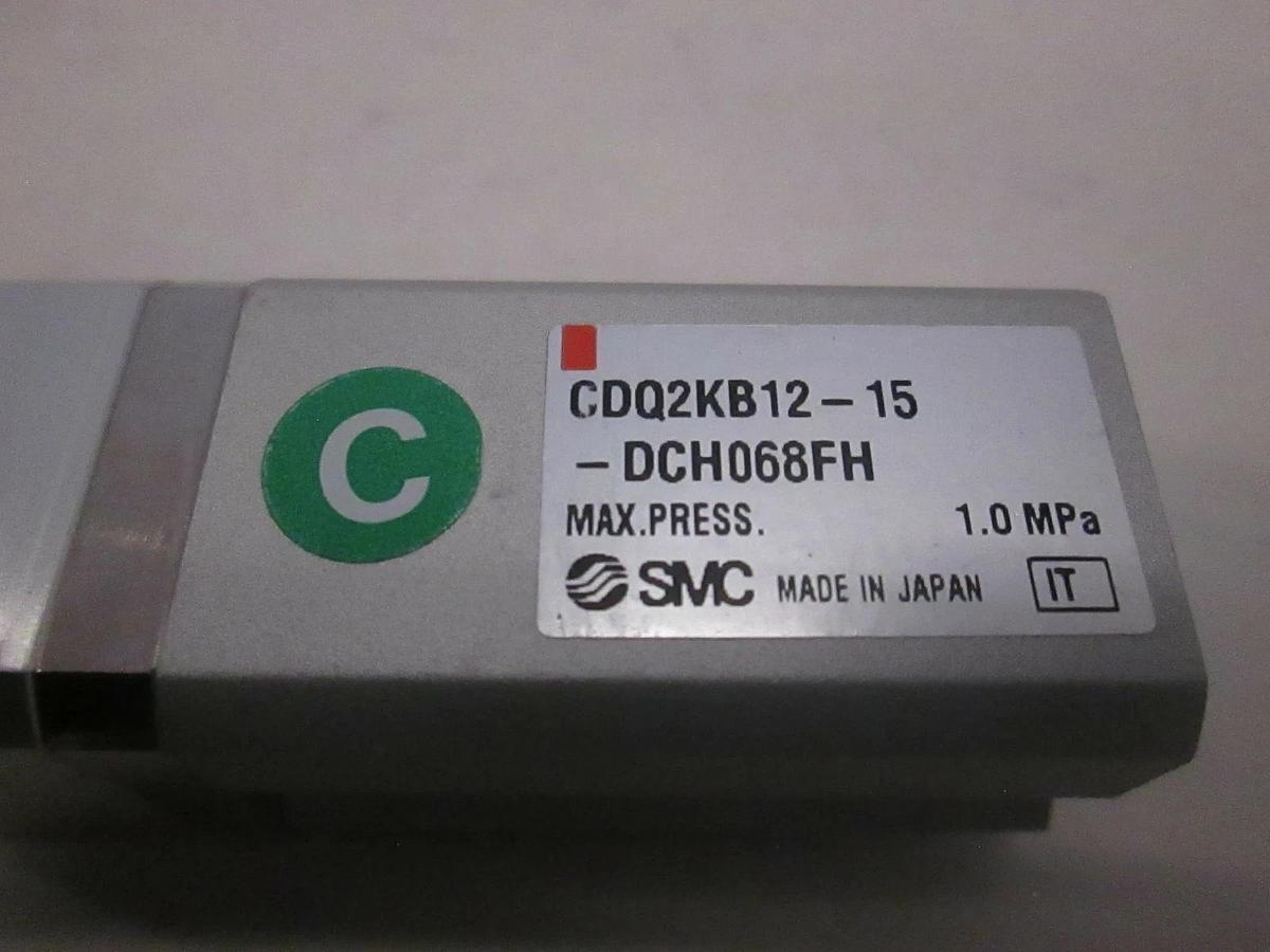 Used SMC, Pneumatic Air Cylinder, CDQ2KB12-15-DCH068FH, Used