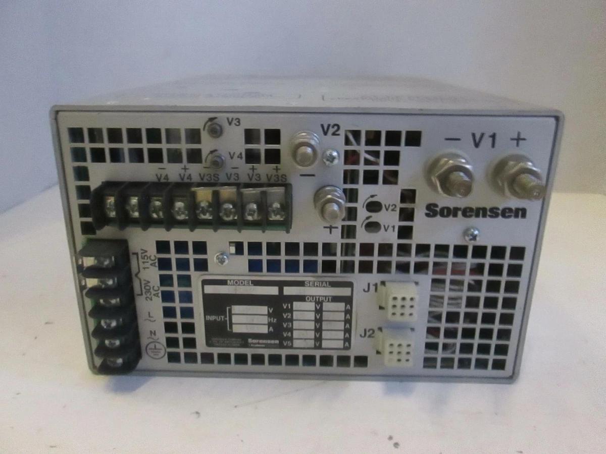 Used Sorenson Power Supply, 50-100-5125F, 115/230V, 50/60Hz, Used