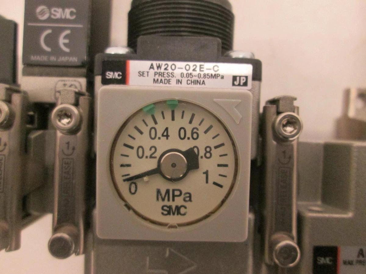 Used SMC, AW2000-02-5DBZ, AF20-02-C, Filter Regulator Assy, Used