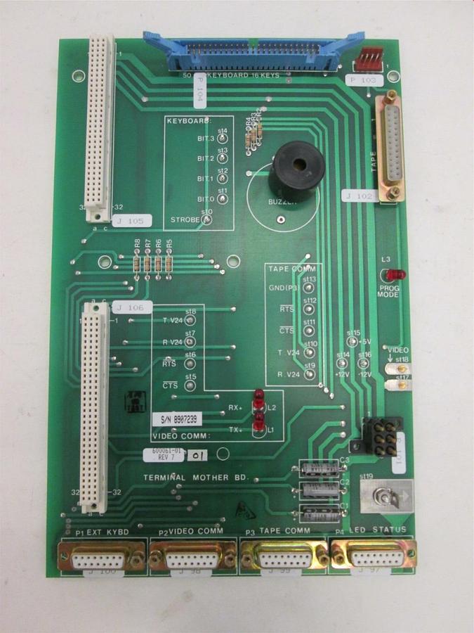 Used SVG, 600061-01, Terminal Mother Board Assy, Used