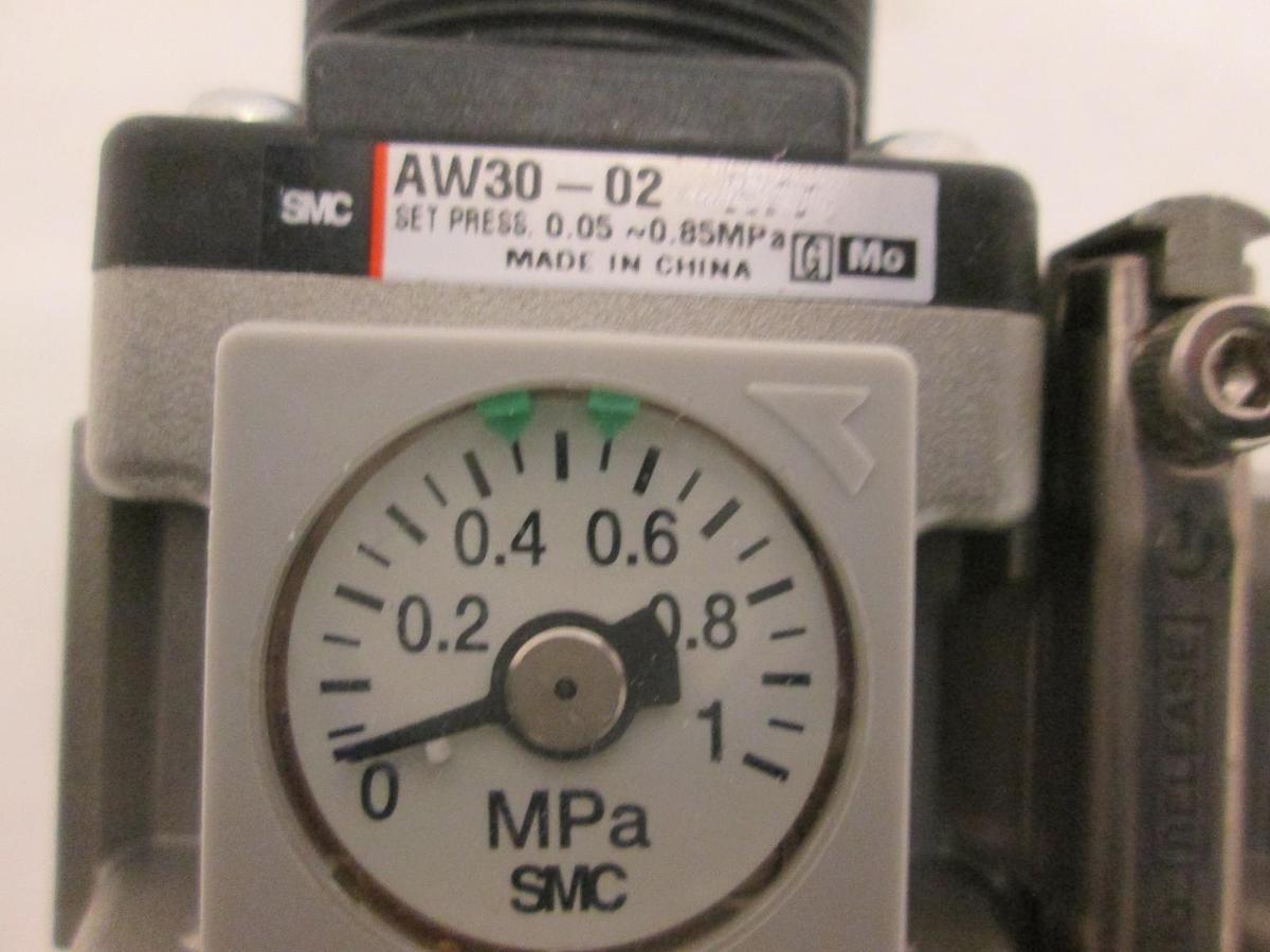 Used SMC, AW30-02, AFM30-02, Filter Regulator Assy, Used