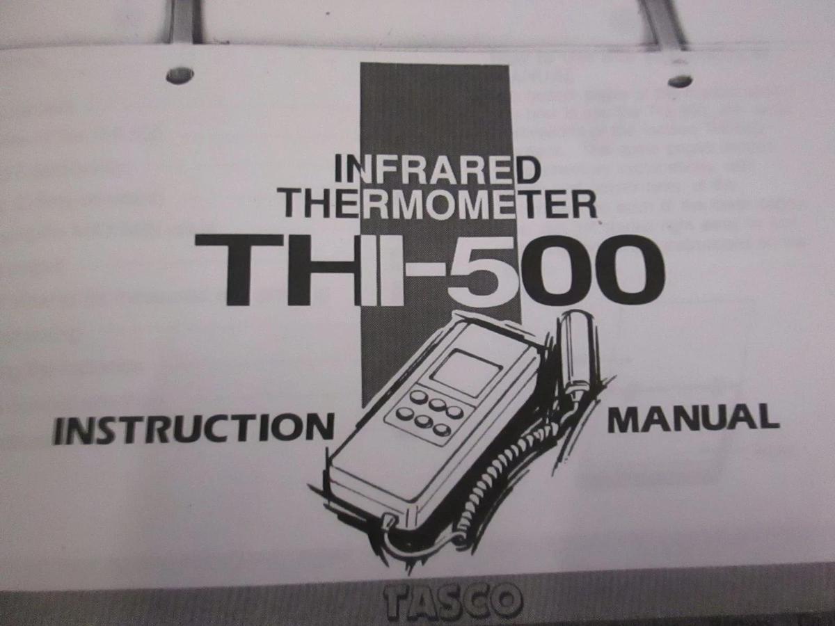 Used Tasco Infrared thermometer THI-500 Instruction Manual, Used
