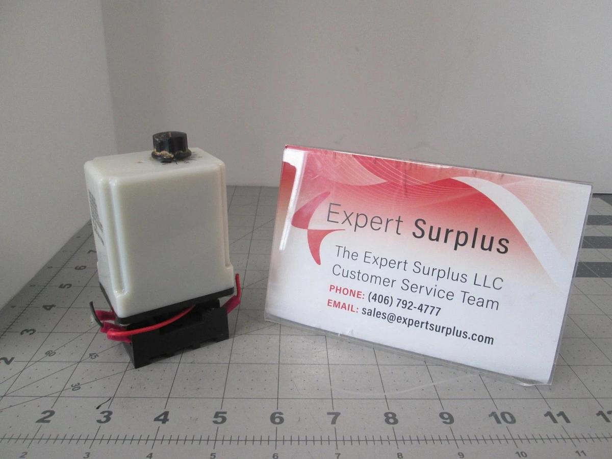Used Potter & Brumfield CKB-38-77010 Time Delay Relay 0.1 sec to 10 sec, Used