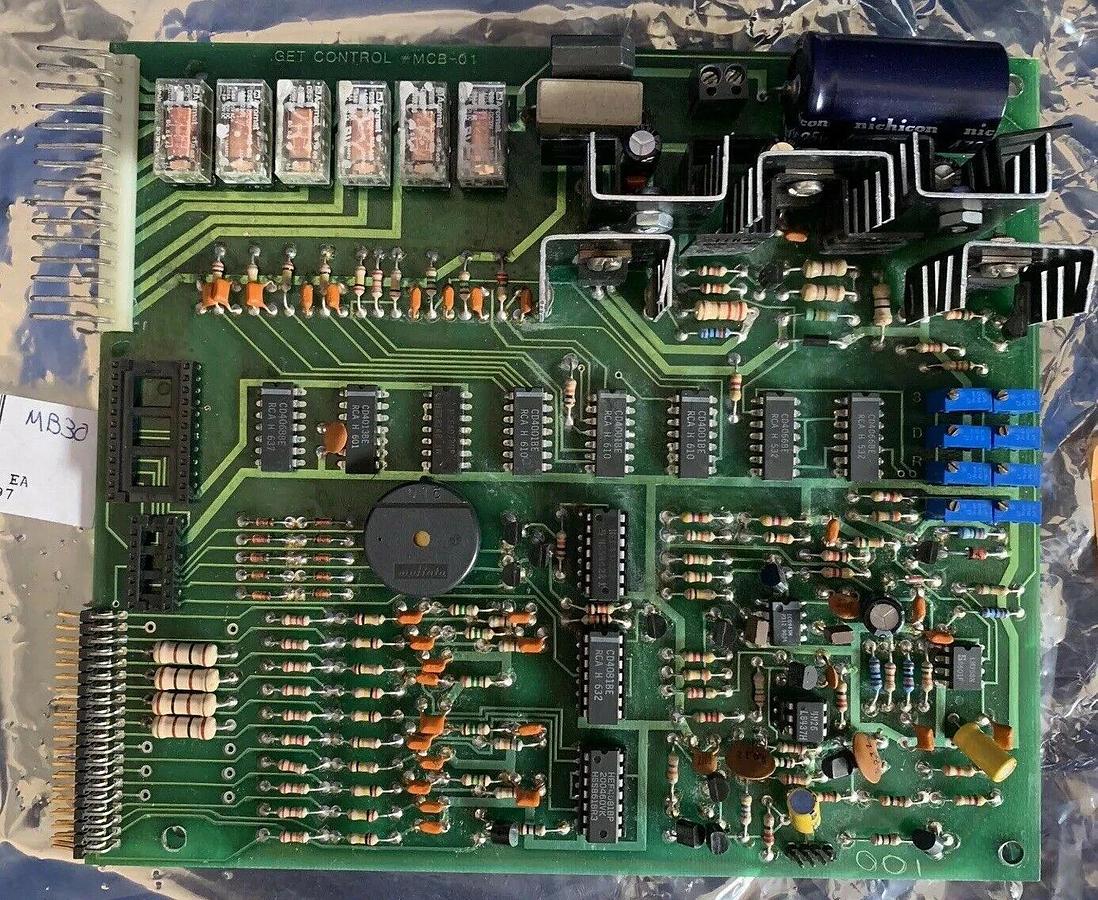 Used GET Control MCB-01 PCB Assy, Used