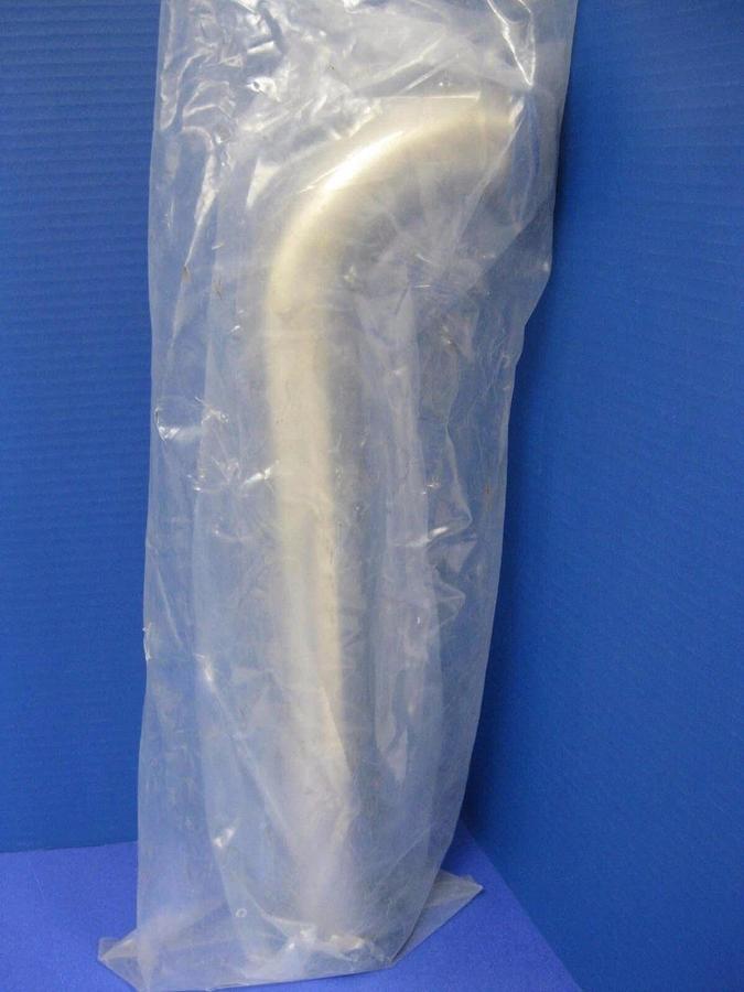 Stainless Steel 45° Elbow Vacuum Fitting 15" x 3", NW50 Flanges, NEW
