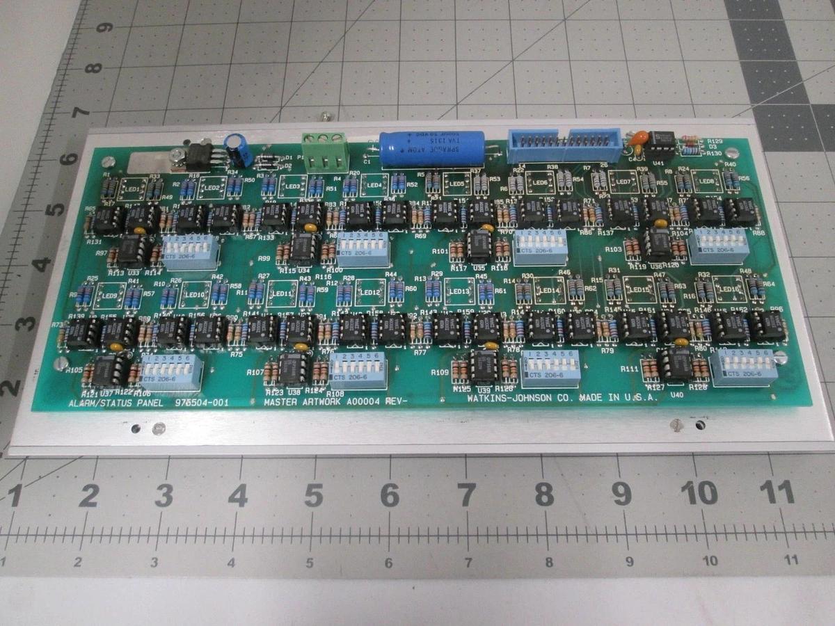 Watkins Johnson, 976504-001, Switch Panel w/ PCB Assy for WJ999 Injector Hoist