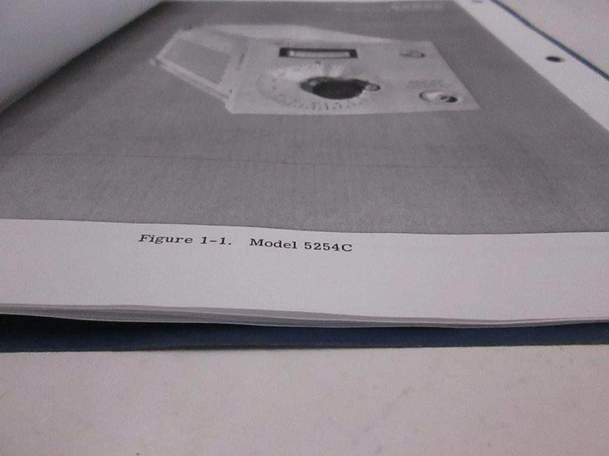 Used HP 5254C Frequency Converter Operating Manual, Used