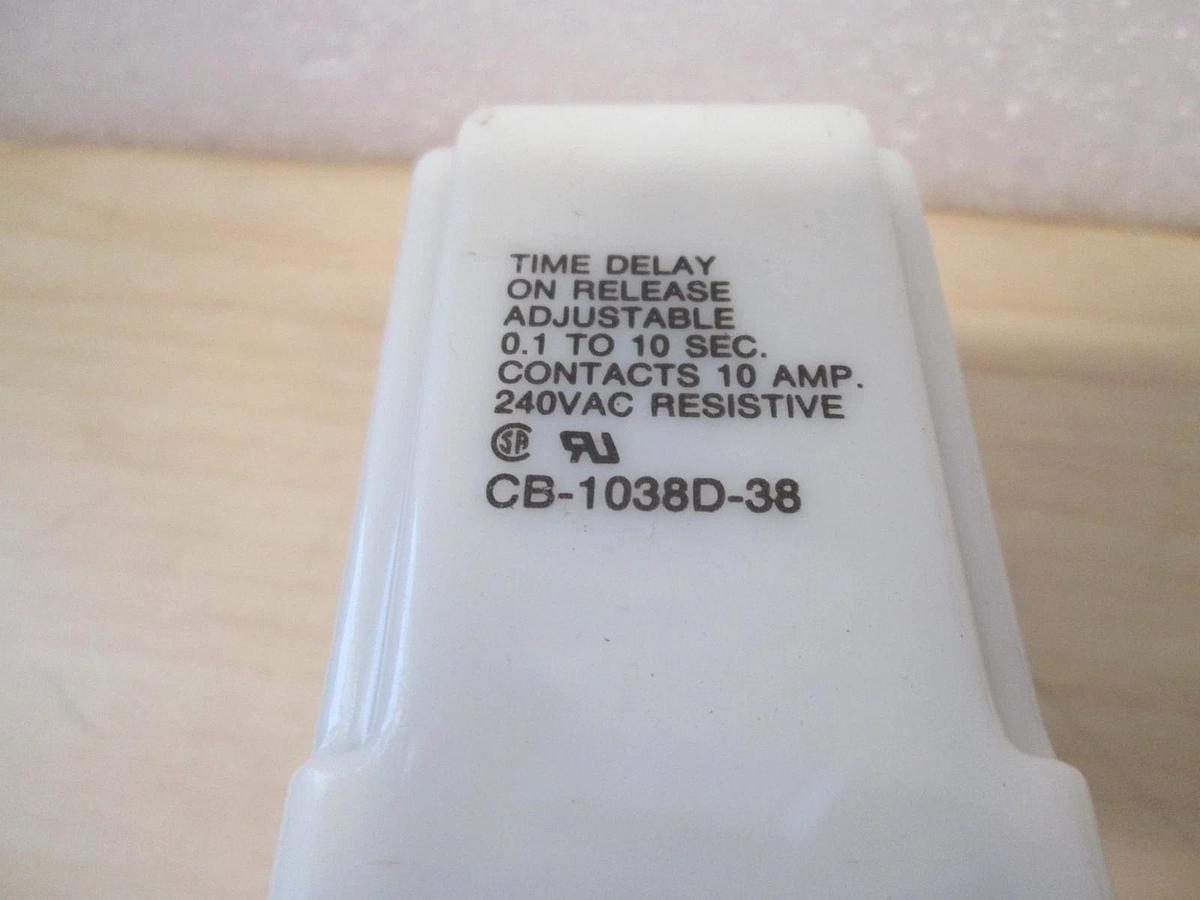 Used Potter & Brumfield, CB-1038D-38, Time Delay Relay, 0.1 to 10 Sec, Used