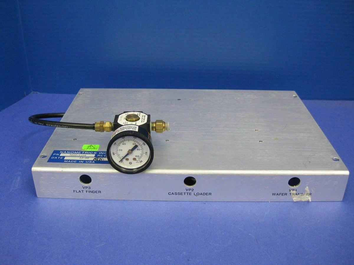 Used Vacuum Control Panel Assy w/ CONVUM CVF-2-10HS Vacuum Generator/Switch, Used