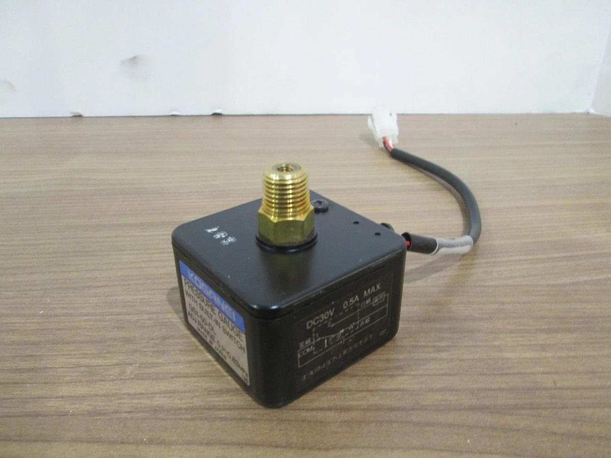 Used Koganei, GS1-50-DL, Pressure Gauge w/ Built In Switch, .1-.83MPa, Used
