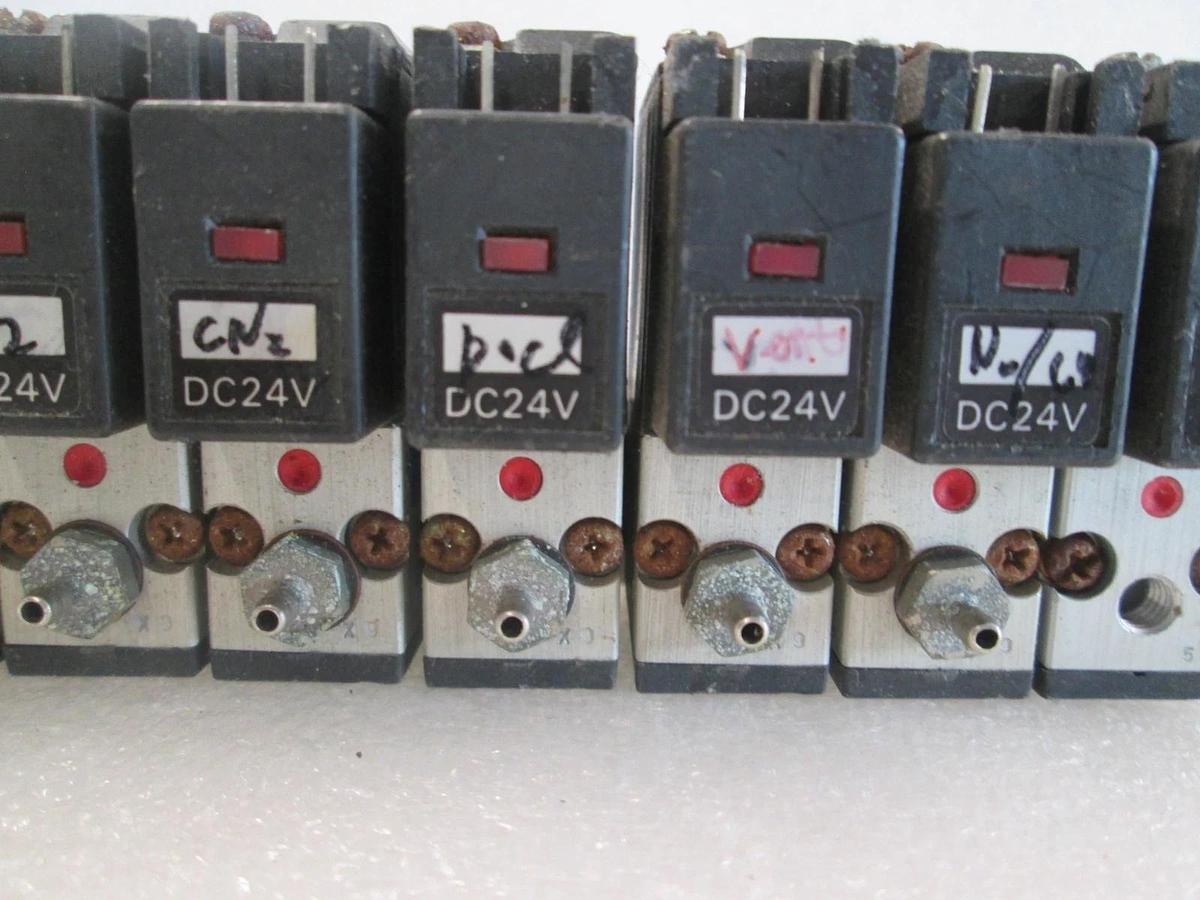 Used Koganei, V030E1, Solenoid Valve Block Assy, 8 Valve, Used