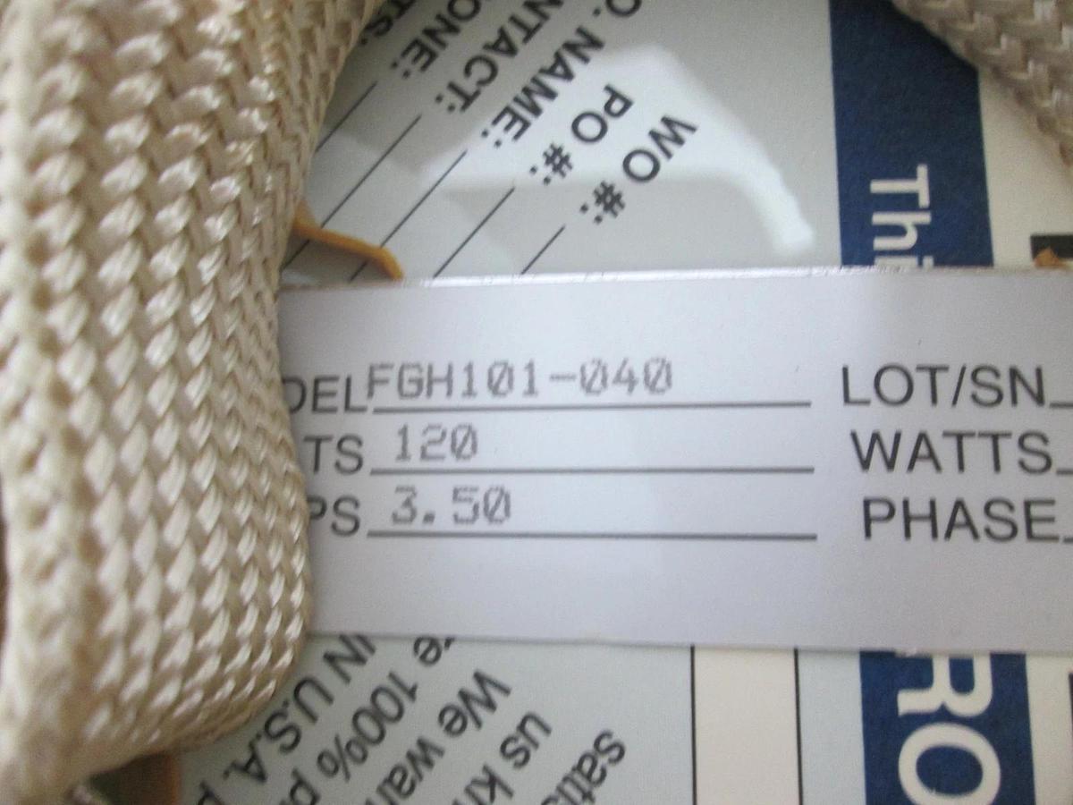 Omega, FGH101-040, Tape, FG Heavy, 120V, 420W, 3.5A, New