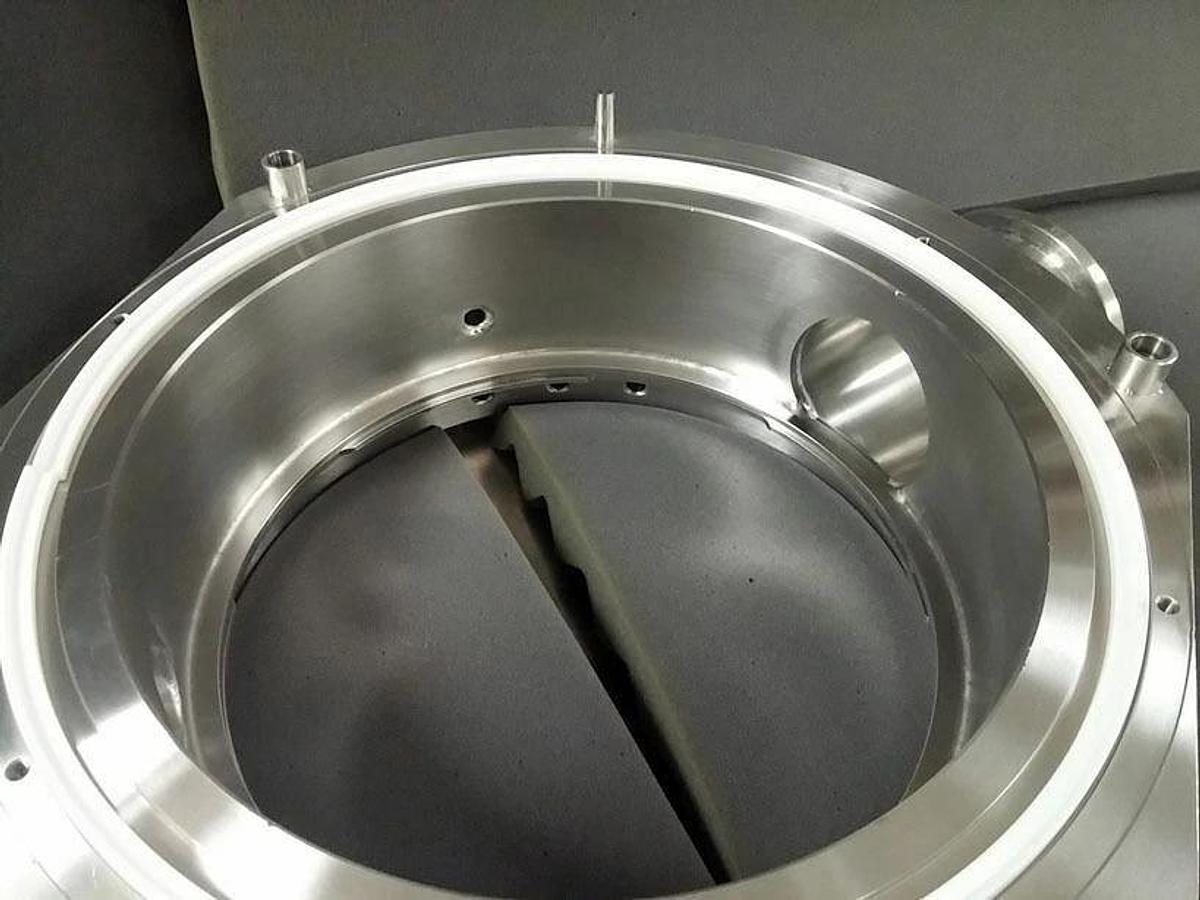 Used TEL Tokyo Electron Process Chamber Manifold Flange Plenum, Used