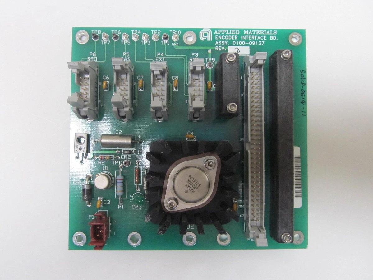 Used APPLIED MATERIALS ENCODER INTERFACE BOARD 0100-09137