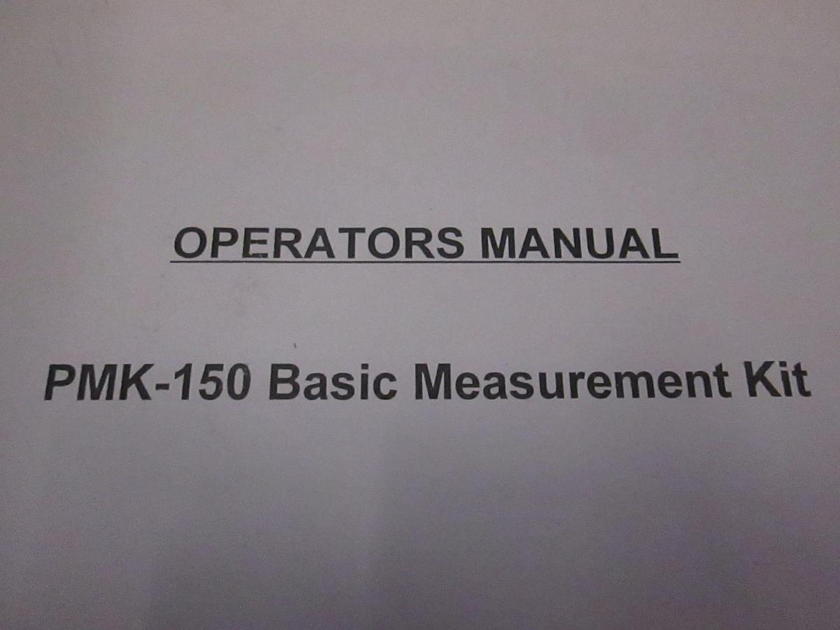 Used Prostat PMK-150 Basic Measurement Kit Operators Manual, Used