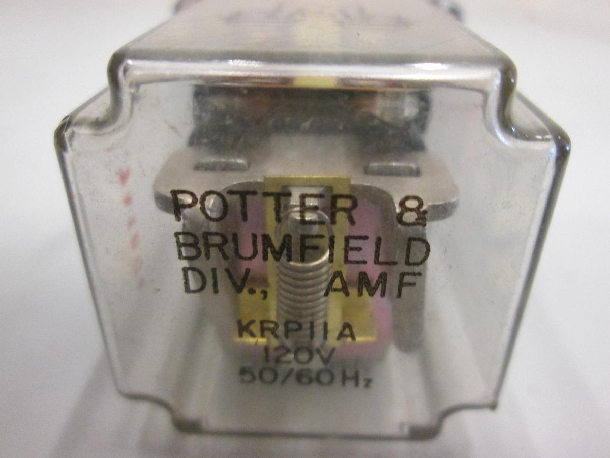 Used Potter & Brumfield, KRP11A, 120V Relay, Used