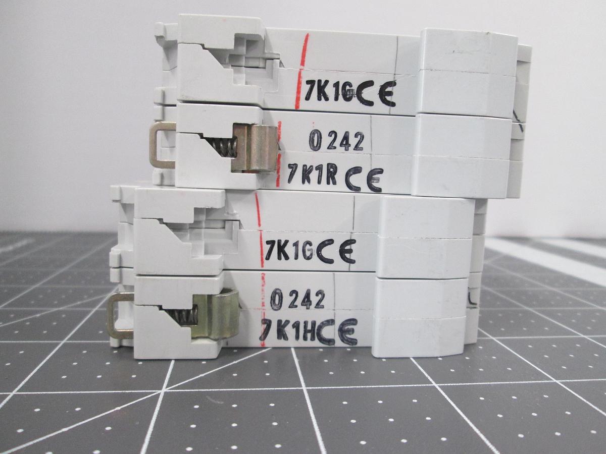 Used ABB, S272-K1A, 2 Pole 400VAC K Circuit Breaker DIN Rail Lot of 2