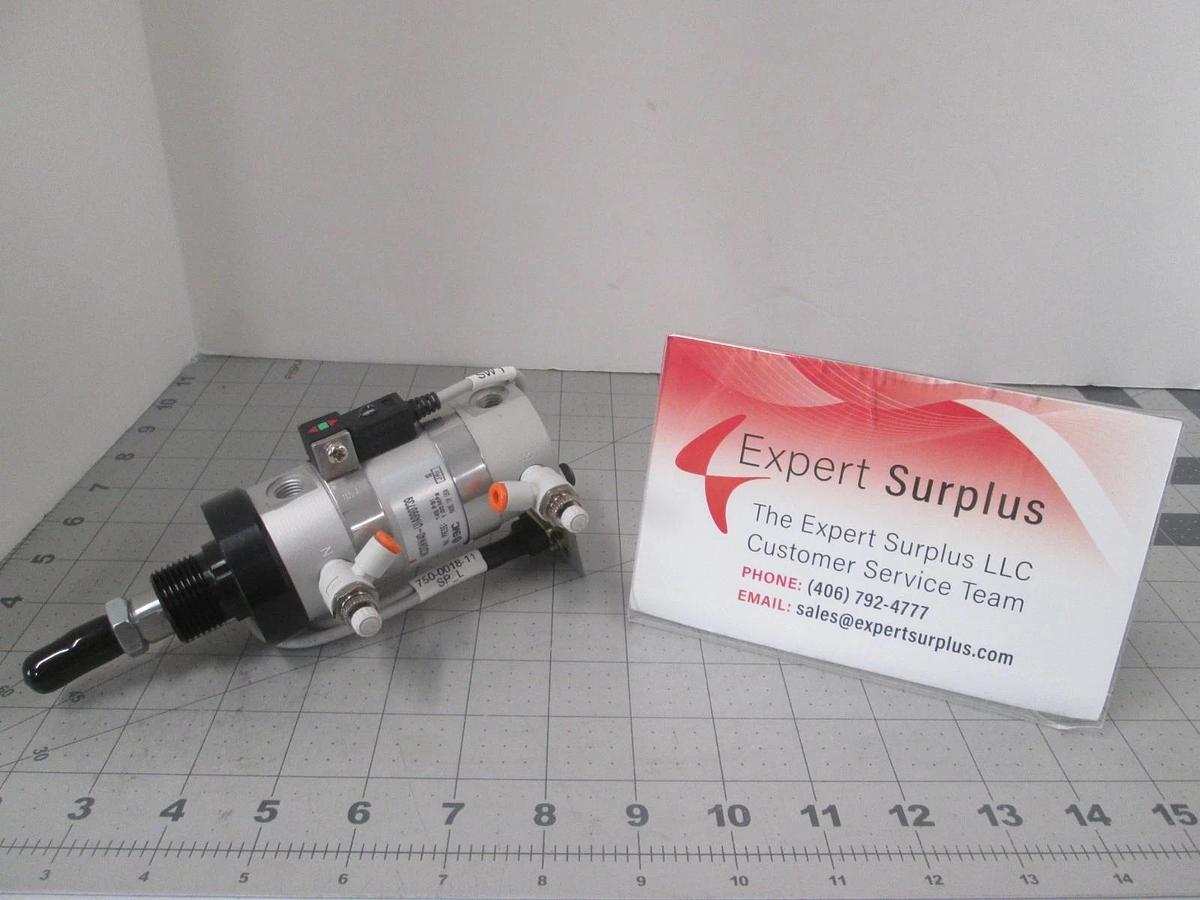 SMC, NCDGNN40-VIA990739, Pneumatic Cylinder w/ Connector, New