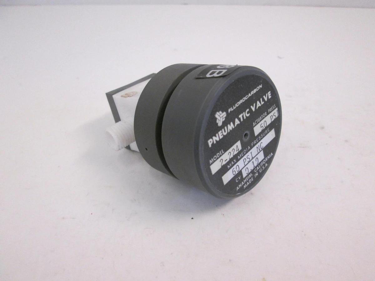 Used Furon NV2-224 Pneumatic Valve 1/4", 60 psi, 50 psi, Used