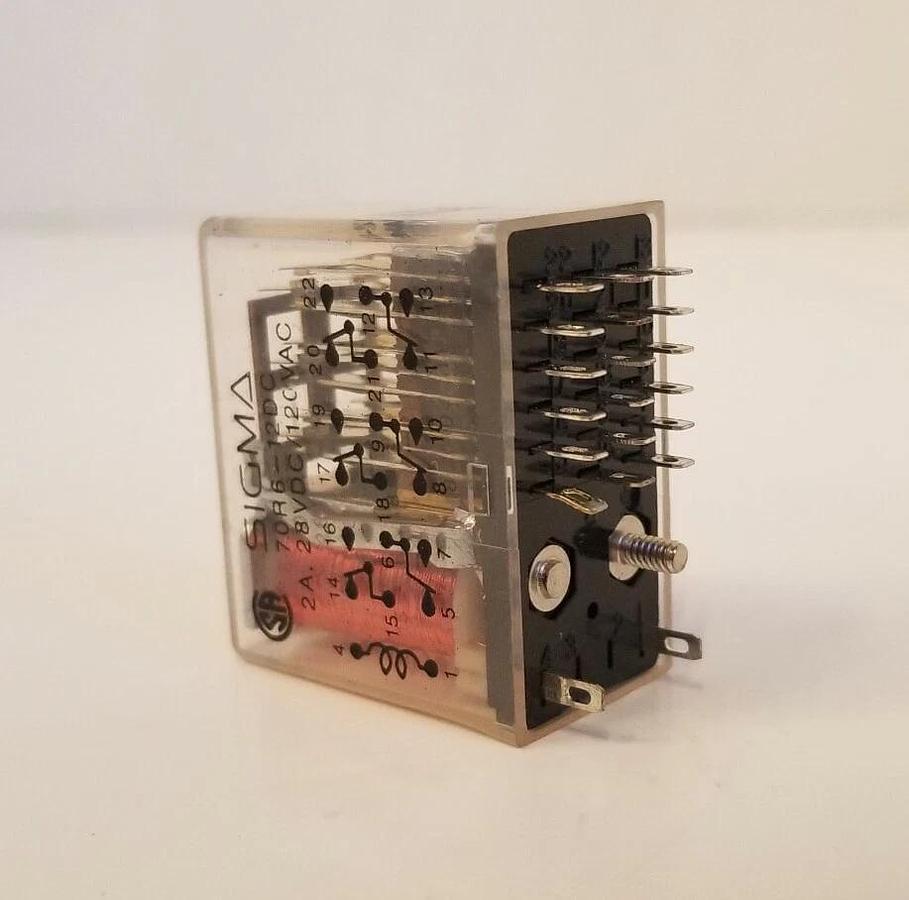 Sigma 70R6-12DC Relay, 2A, 28 VDC, Lot of 6