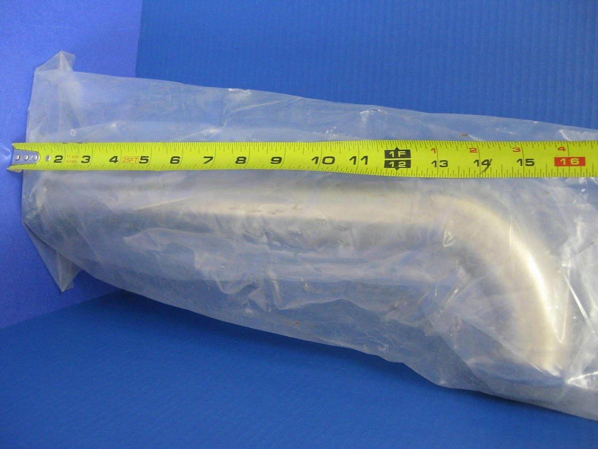 Stainless Steel 45° Elbow Vacuum Fitting 15" x 3", NW50 Flanges, NEW